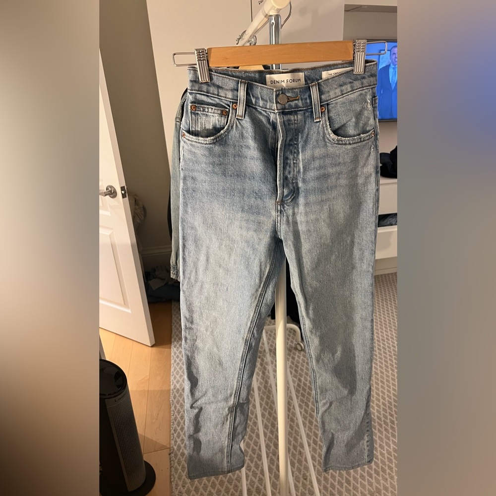 Denim Forum Blue Straight Jeans